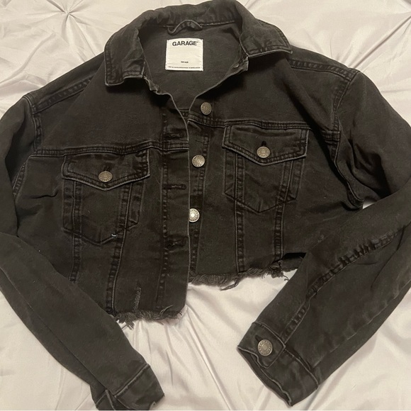 Garage Black Denim Jacket | XS - Picture 1 of 2